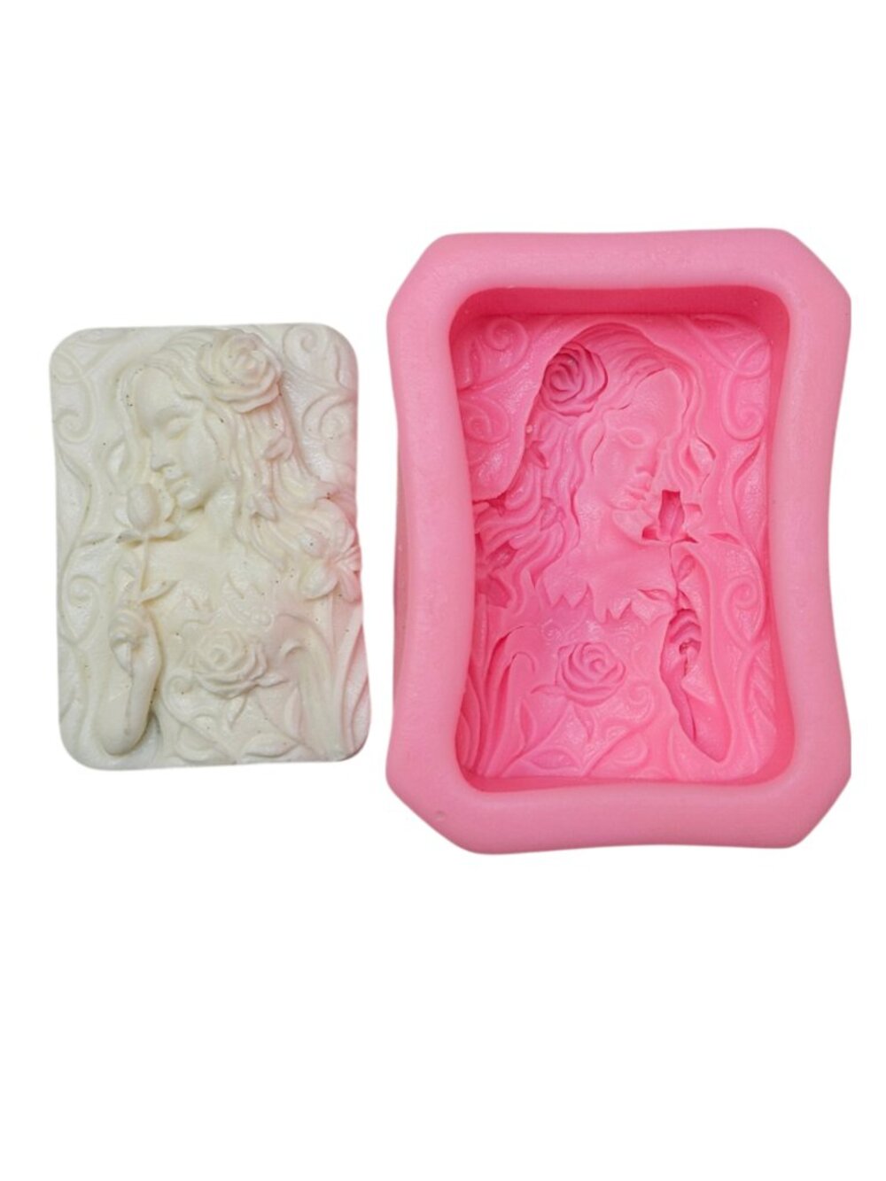 Lady and Rose Silicone Mold